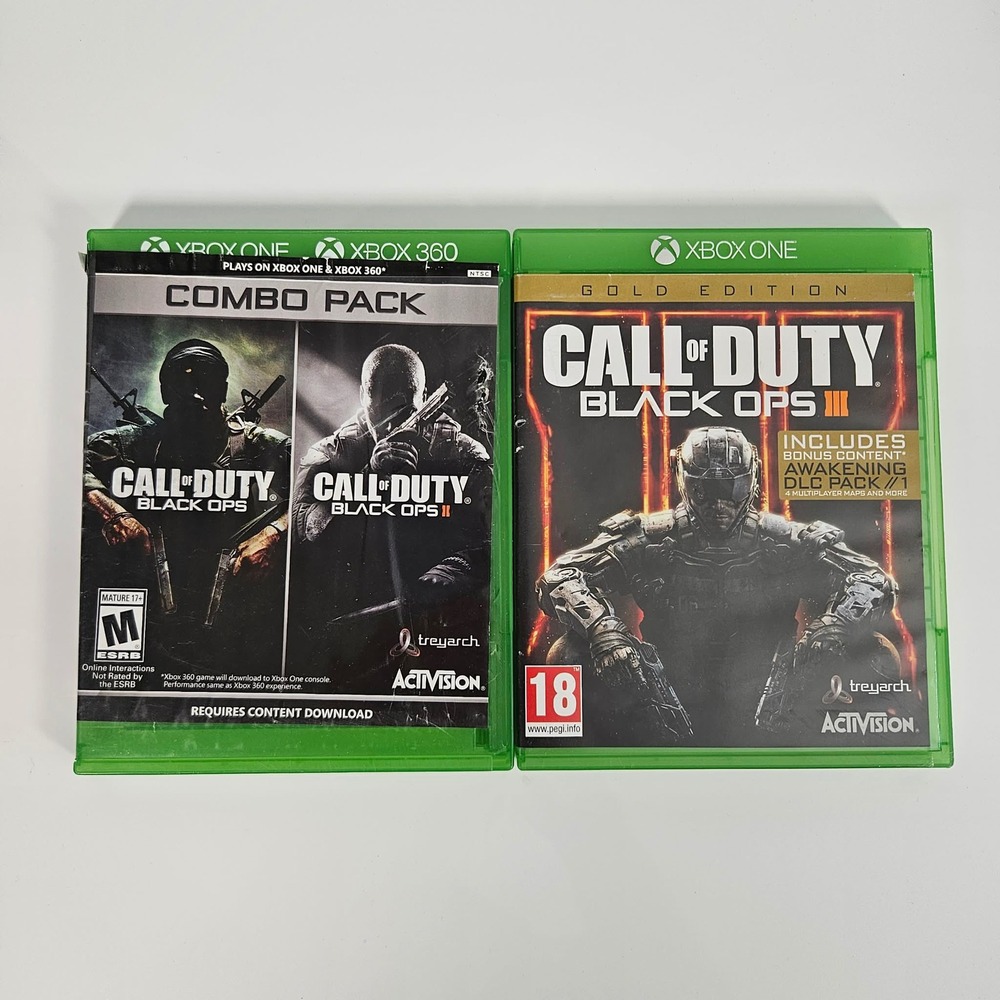 Call of Duty Black Ops 1 2 Combo Pack & Black Ops 3 Gold Edition Xbox One 360